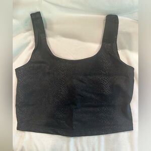 Beyond Yoga Black Snake Print Sports Bra S